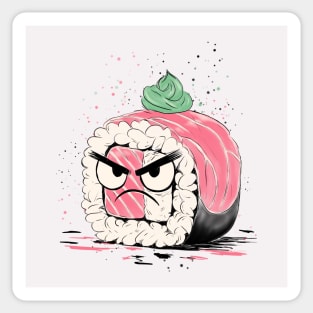 Grumpy Sushi Sticker